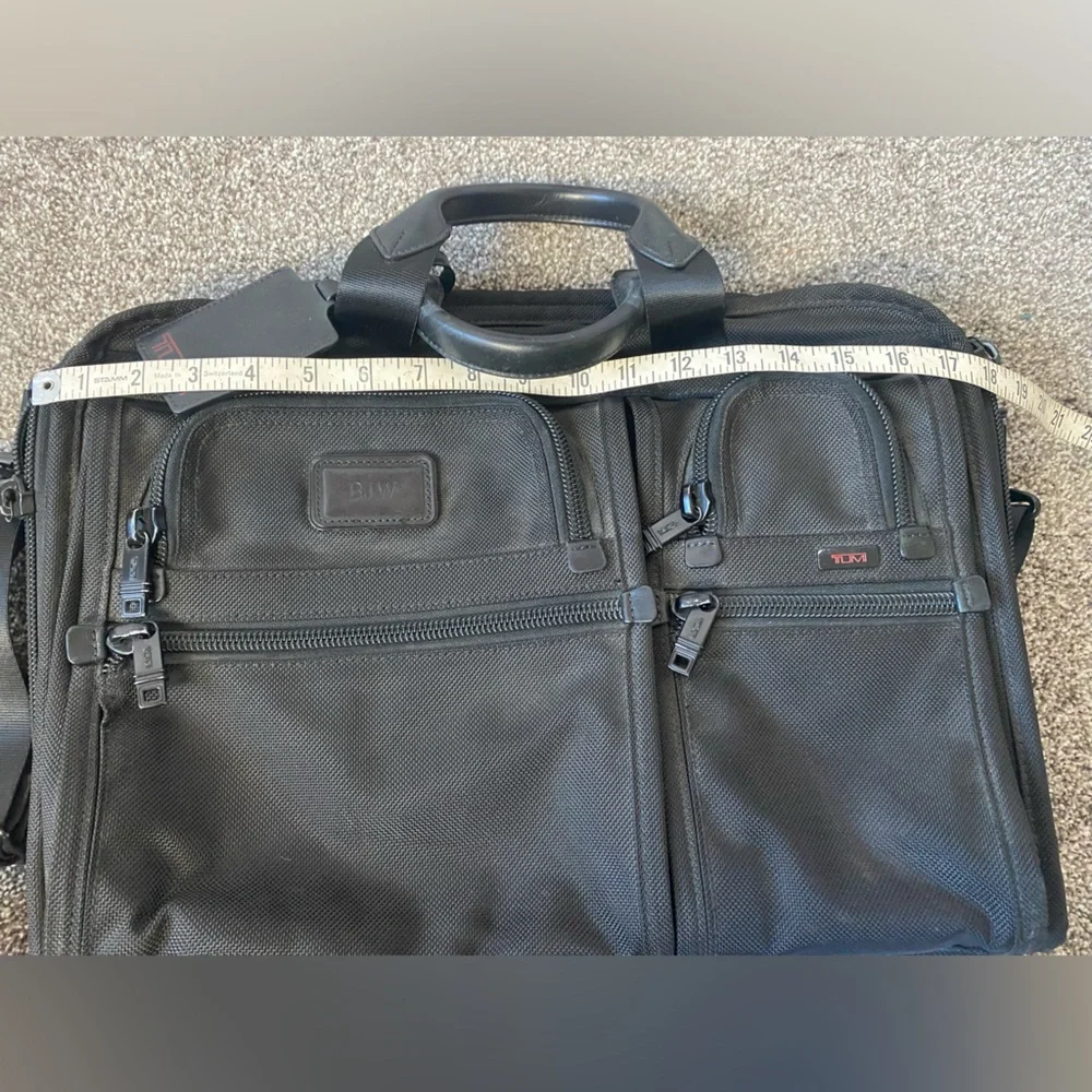 Tumi 2408-7 26114Dh Alpha Briefcase Nylon Black With Shoulder Strap